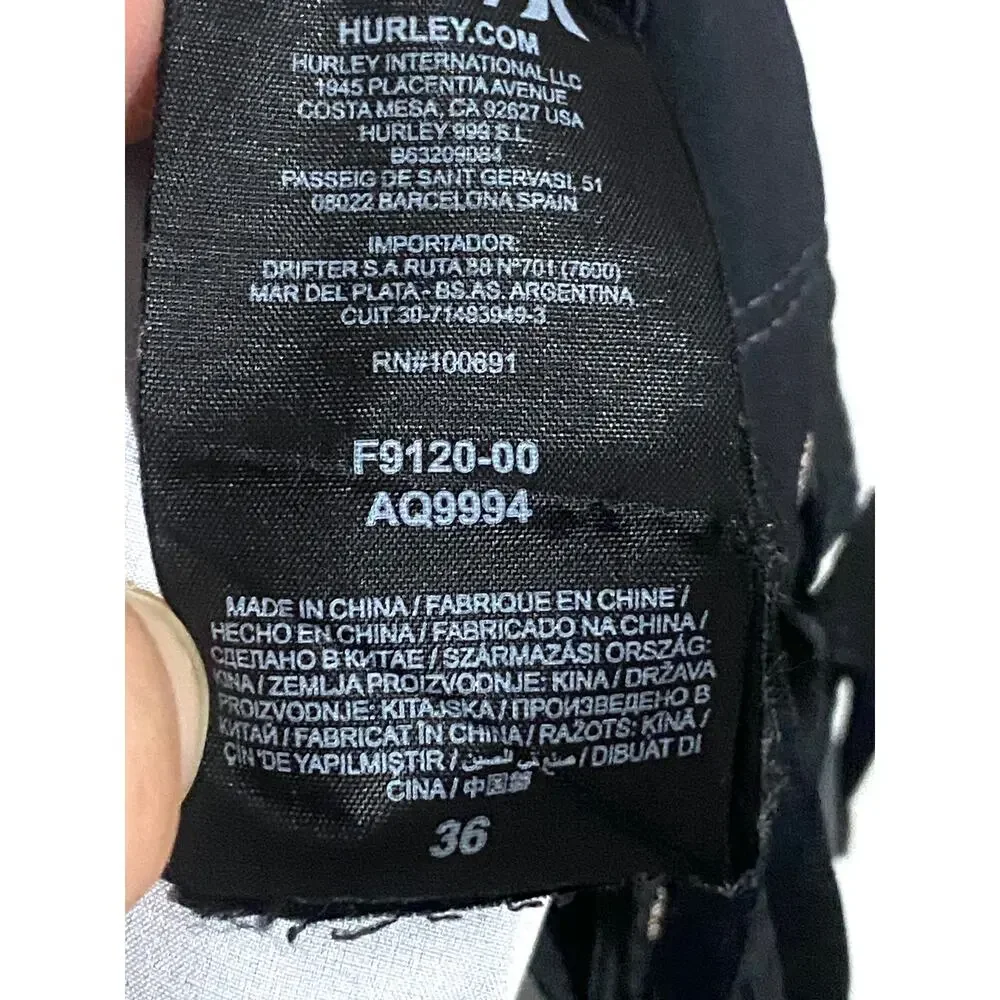 Hurley Phantom Overspray Swim Board Shorts Men 36 Summer Beach Surf Vacation Y2K
